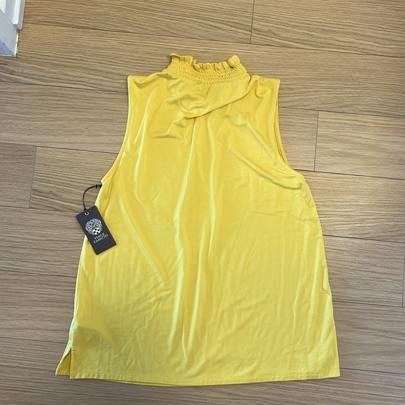 NWT! VINCE CAMUTO women’s top Size Small color Pale Lemon - Picture 6 of 6